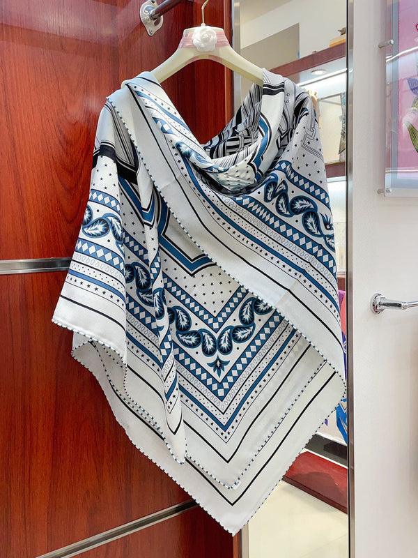 LES ROUES DE PHAETON BANDANA SHAWL 140 CM COLORFUL 385447