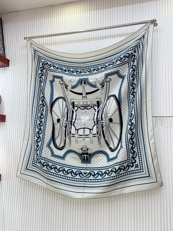 LES ROUES DE PHAETON BANDANA SHAWL 140 CM COLORFUL 385447