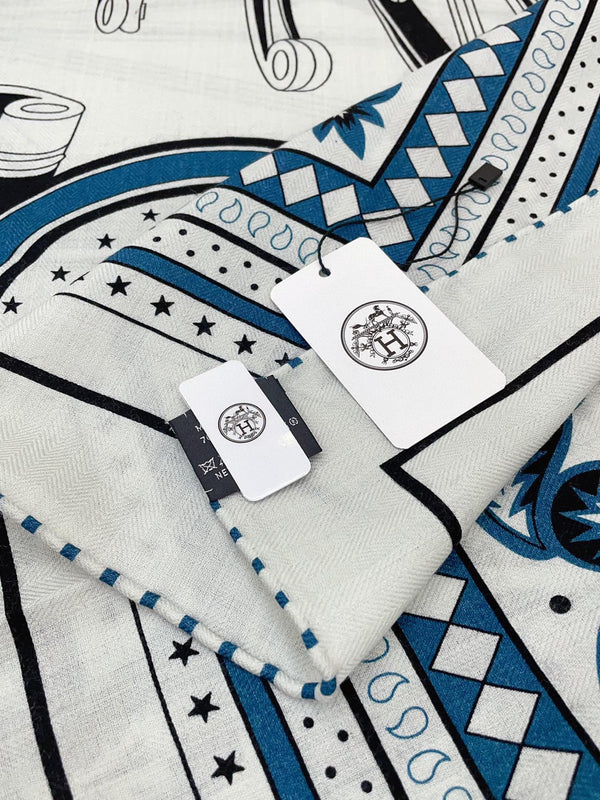 LES ROUES DE PHAETON BANDANA SHAWL 140 CM COLORFUL 385447