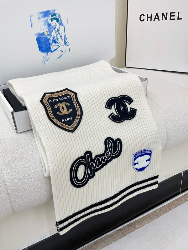 SCIARPA 180 CM IN PURO CASHMERE BIANCO CON ADESIVO 389997