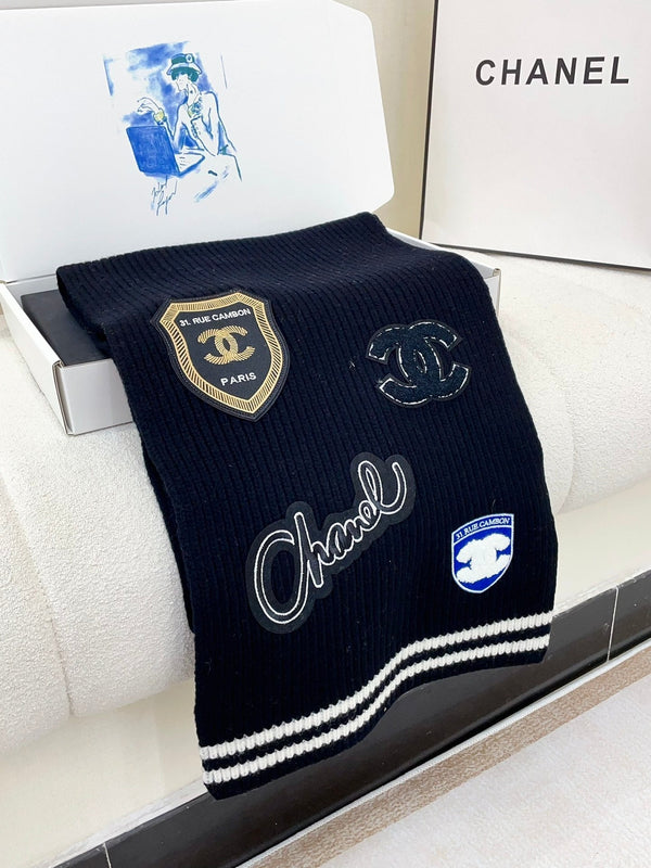 SCIARPA 180 CM IN PURO CASHMERE NERO CON ADESIVO 389998