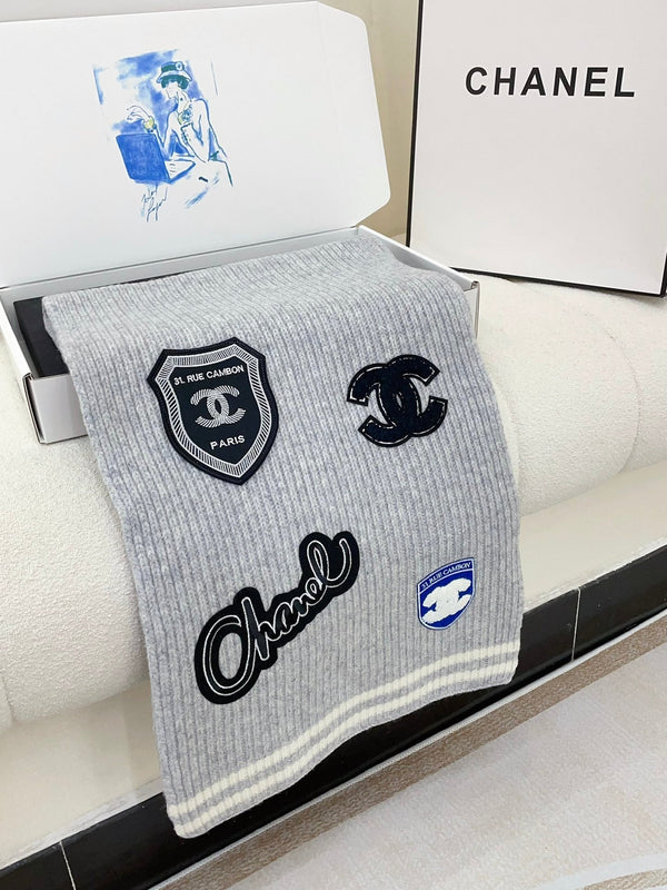 SCIARPA 180 CM IN PURO CASHMERE GRIGIO NUVOLA CON ADESIVO 389999