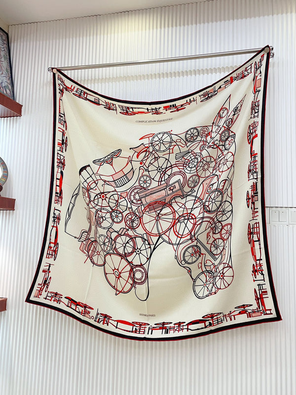 SCARF 140 CM COLORFUL 390956