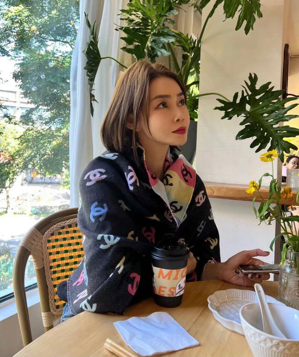 SCIARPA ARCOBALENO 180 CM IN CASHMERE E LANA COLORATI 390961