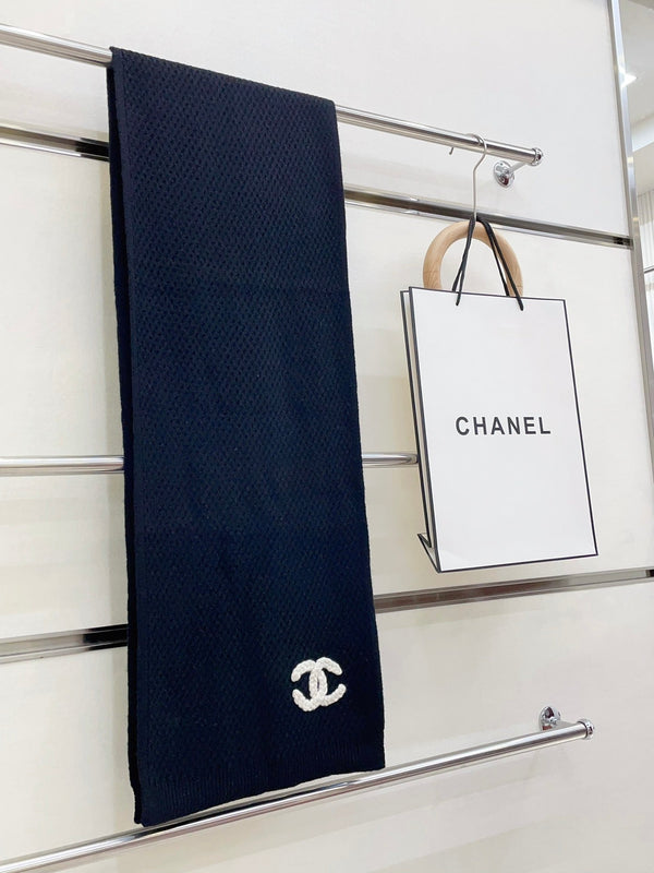 SCIARPA 190 CM IN CASHMERE NERO 393184