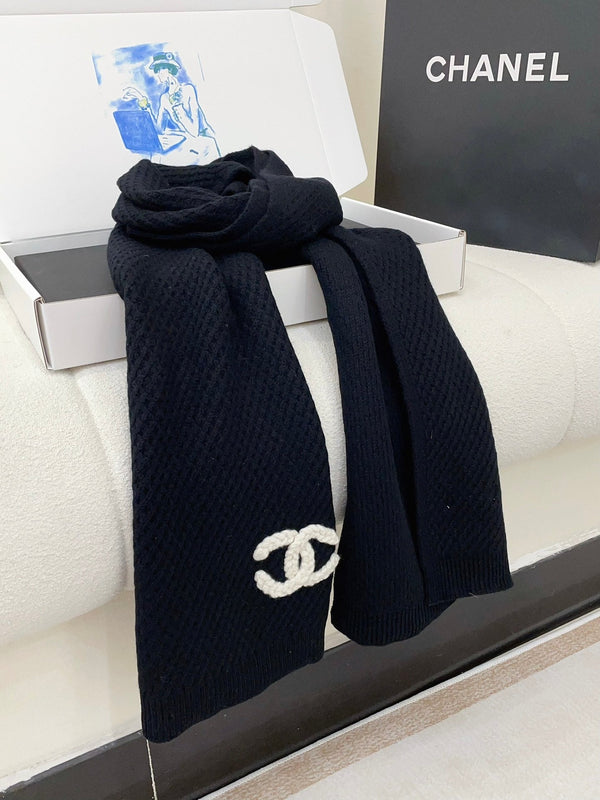 SCIARPA 190 CM IN CASHMERE NERO 393184