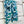 Scarf 180 CM Blue Green Colorful Mashmere And Silk 403886
