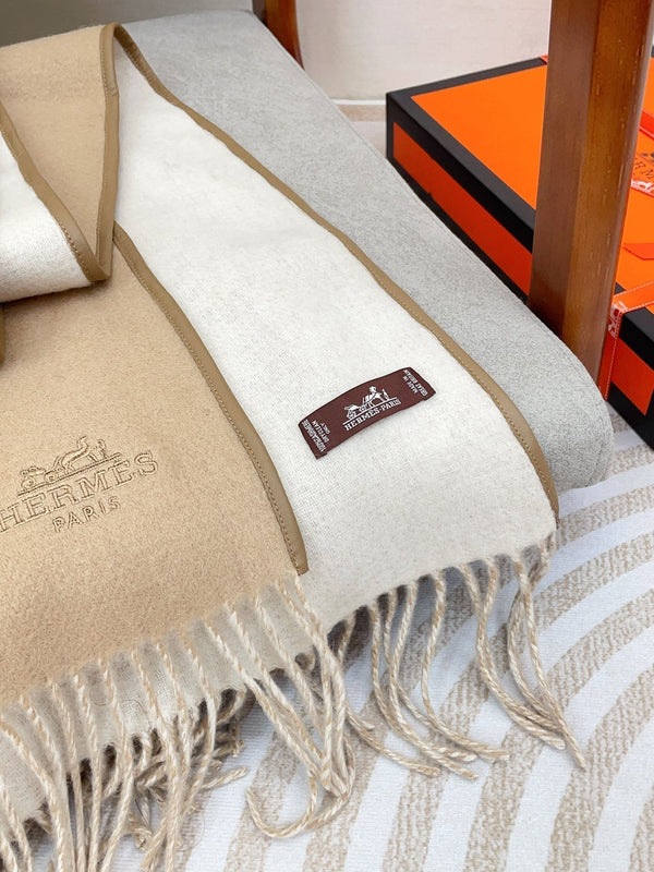 Scarf 200 CM In Beige Mix White Cashmere 403899