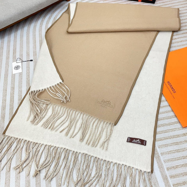 Scarf 200 CM In Beige Mix White Cashmere 403899
