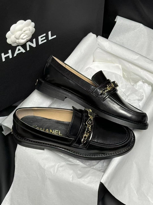 CC LOAFERS BLACK QUILTED CALFSKIN