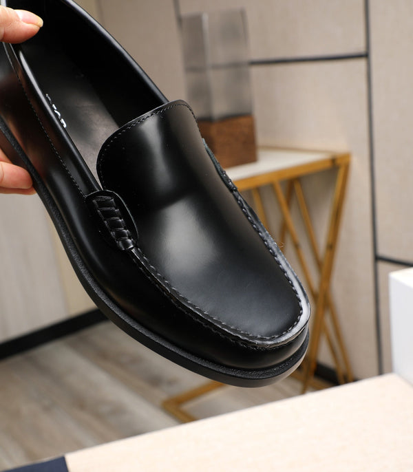 CD RETRO SEWED LOAFER BLACK SMOOTH CALFSKIN