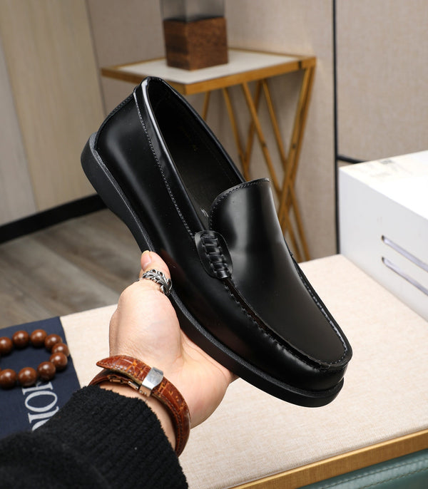 CD RETRO SEWED LOAFER BLACK SMOOTH CALFSKIN