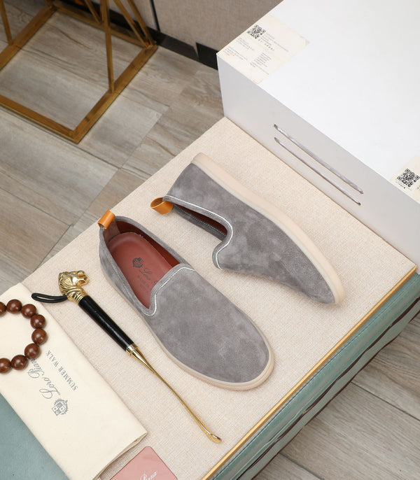 LP VENICE WALK LOAFERS LIGHT GRAY SUEDE