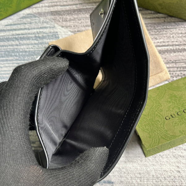 MINI PORTAFOGLIO 11 IN PELLE DI VITELLO NERA