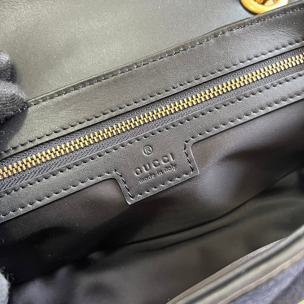BORSA GG MARMONT MEDIA 26 IN VELLUTO NERO