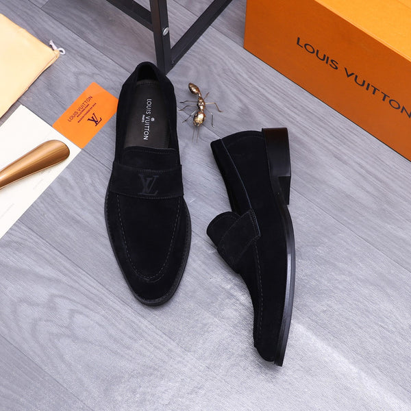 LV LOAFERS IN BLACK SUEDE CALFSKIN