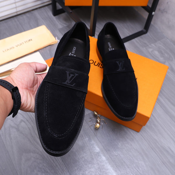 LV LOAFERS IN BLACK SUEDE CALFSKIN