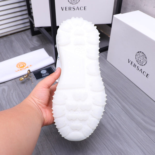 LV SNEAKER WHITE MIX NAVY BLUE CALFSKIN AND GREY MESH BREATHABLE