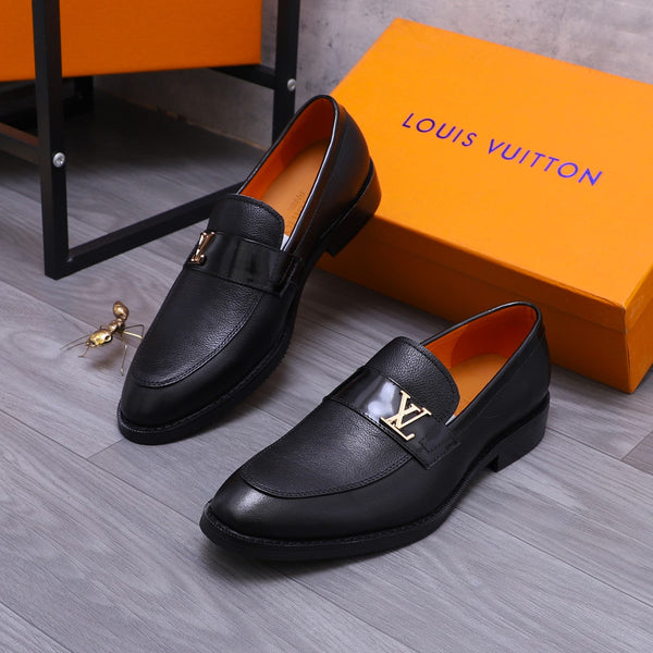 LV SAINT GERMAIN LOAFER BLACK GRAIN CALFSKIN