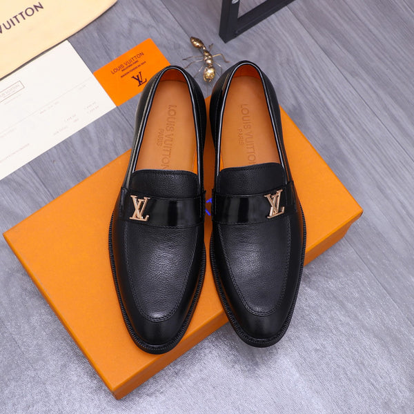 LV SAINT GERMAIN LOAFER BLACK GRAIN CALFSKIN