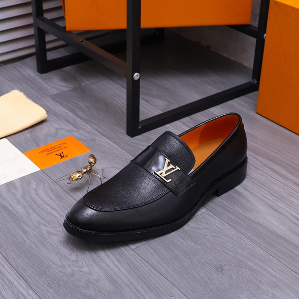 LV SAINT GERMAIN LOAFER BLACK GRAIN CALFSKIN