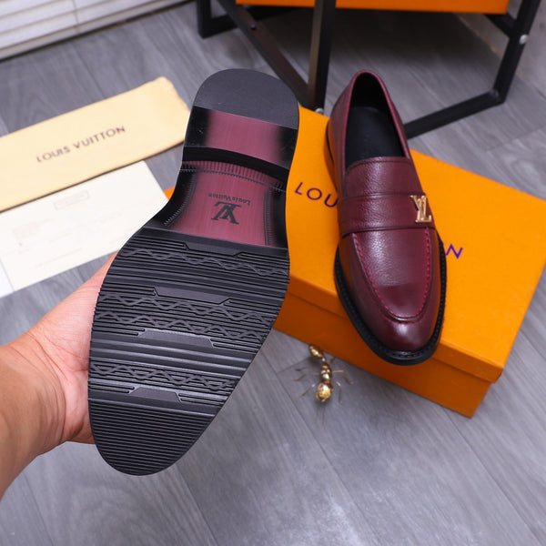 LV SAINT GERMAIN LOAFER JAM PURPLE GRAIN CALFSKIN