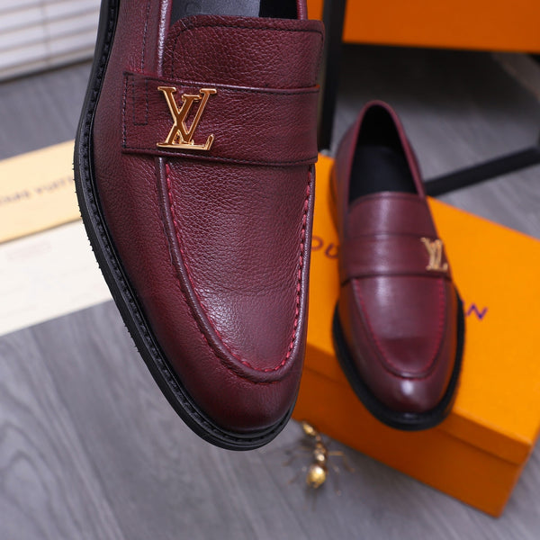 LV SAINT GERMAIN LOAFER JAM PURPLE GRAIN CALFSKIN