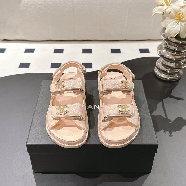 cc 25p dad sandal peach leather 237559