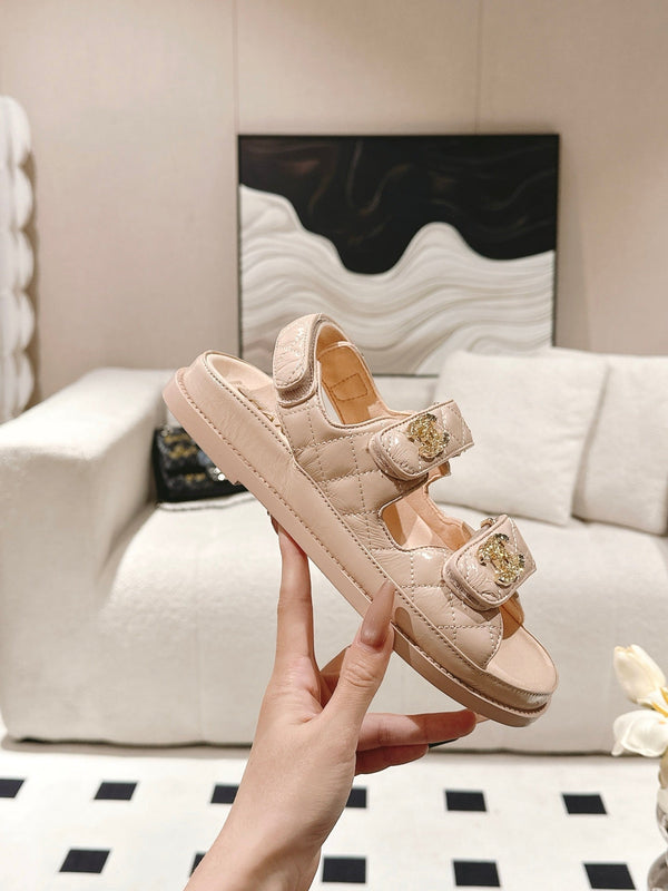 cc 25p dad sandal peach leather 237559