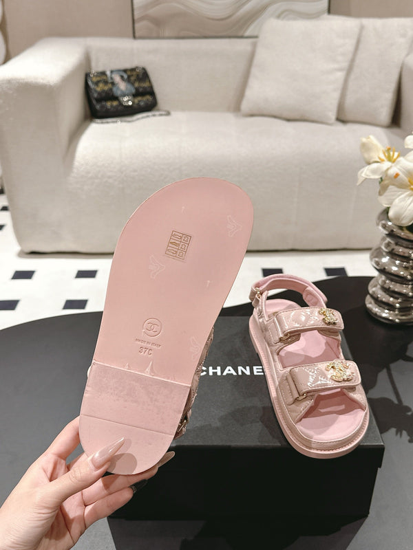 cc 25p dad sandal pink leather 237561