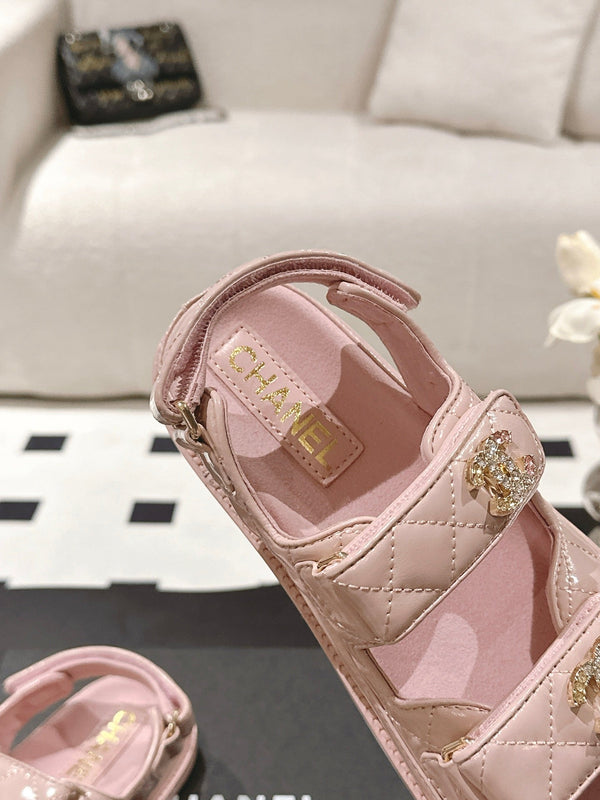 cc 25p dad sandal pink leather 237561