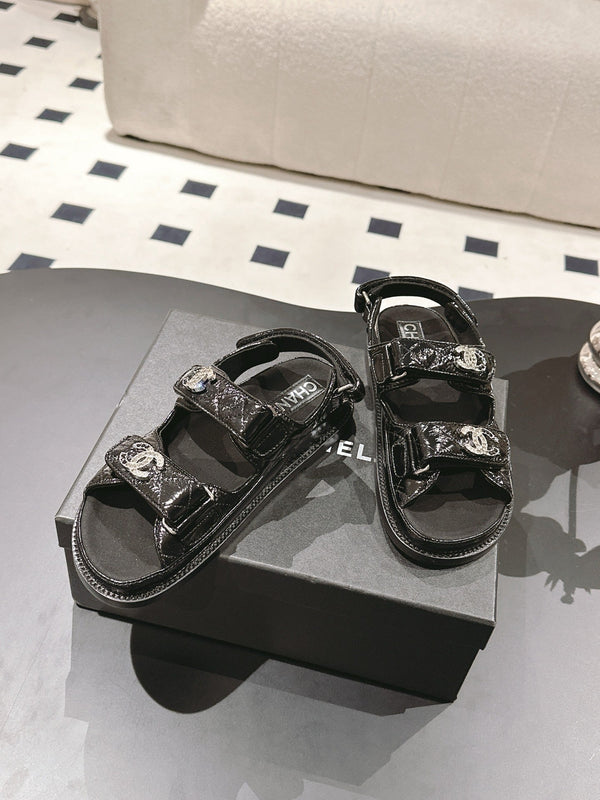 cc 25p dad sandal black leather 237562