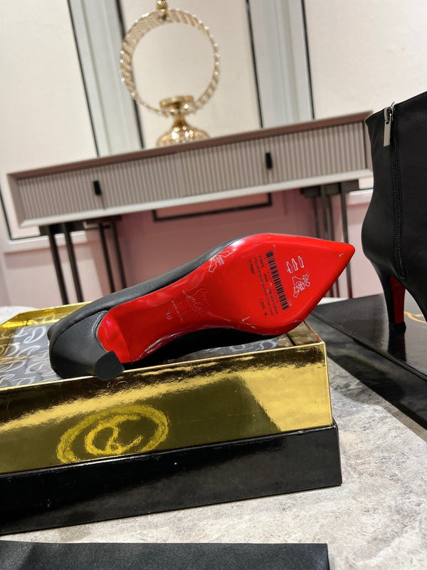 CL Vibella Booty 85Mm Low Boots Calf Leather Black