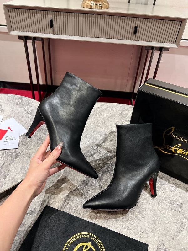 CL Vibella Booty 85Mm Low Boots Calf Leather Black