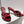 VT High Heeled Sandals Ruby Red Sheepskin 292842