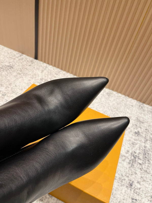 LV Legacy Ankle Boot 80mm Black Cowhide 480589