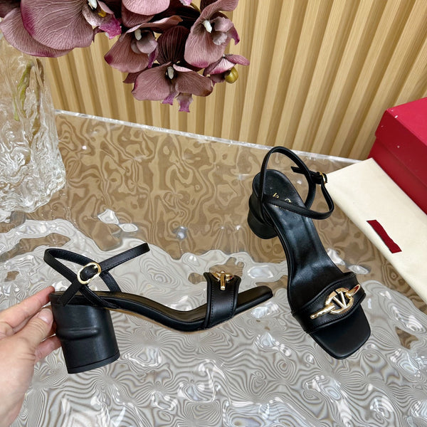 Sandalo con cinturino posteriore 70 The Bold Edition Vlogo punta quadrata nero