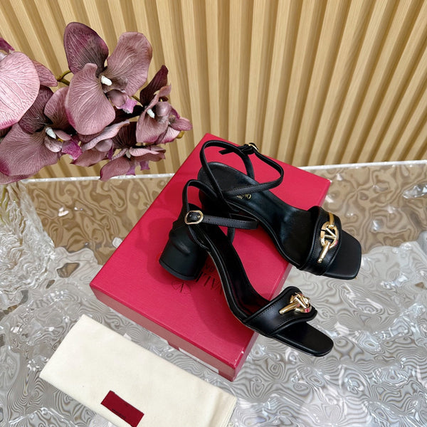 Sandalo con cinturino posteriore 70 The Bold Edition Vlogo punta quadrata nero