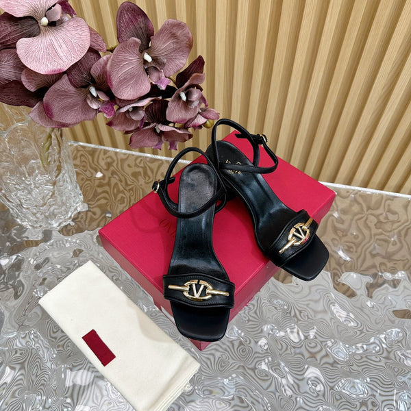 Sandalo con cinturino posteriore 70 The Bold Edition Vlogo punta quadrata nero