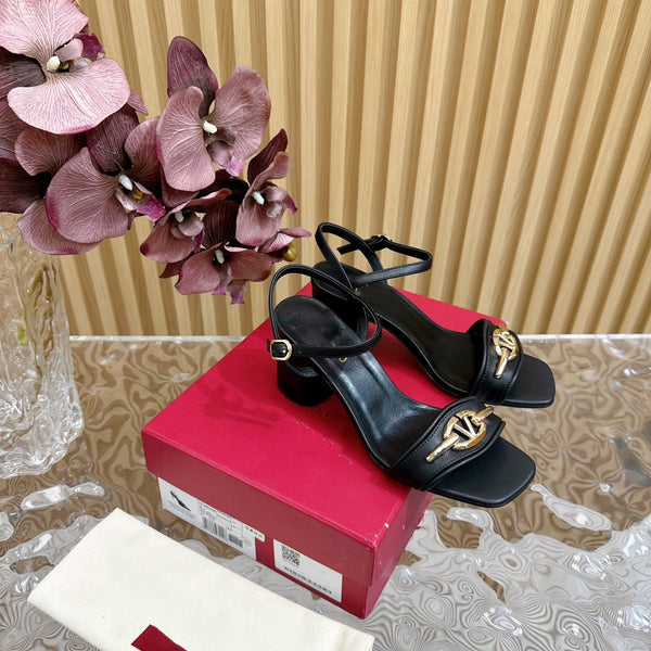 Sandalo con cinturino posteriore 70 The Bold Edition Vlogo punta quadrata nero