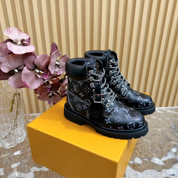 LV x Timberland 6-In High End Ankle Boot Black Monogram Calfskin