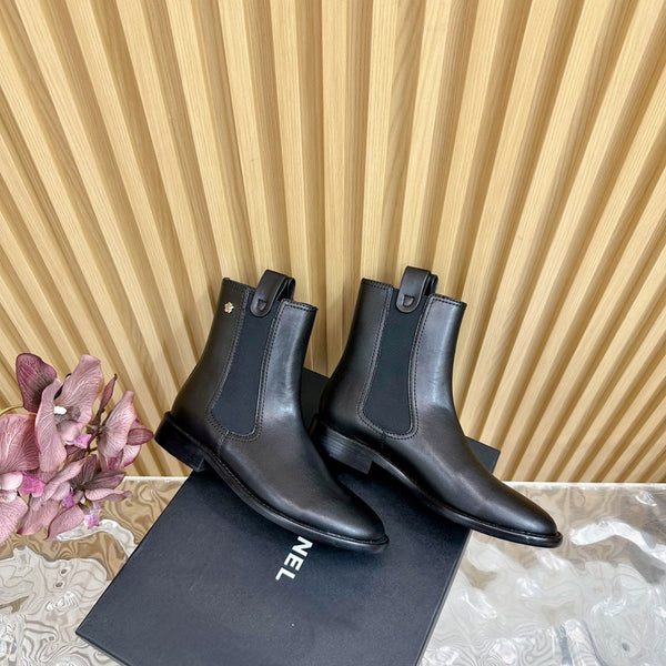 CC Ankle Boots 25mm Black Calfskin
