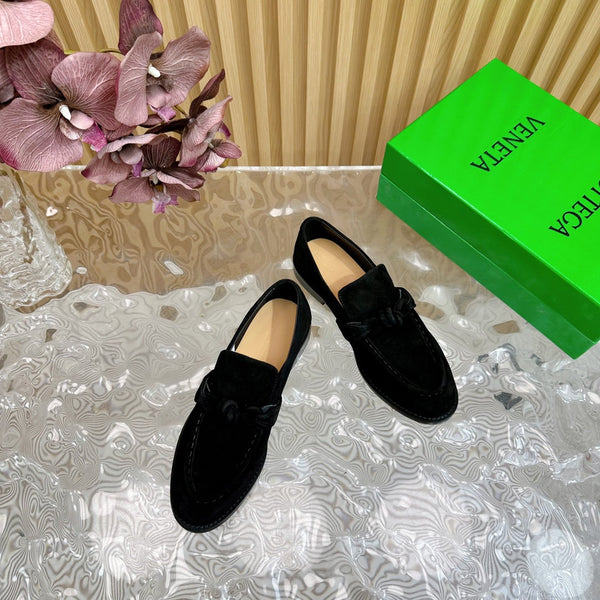 BV Astaire Loafer Black Suede 925616