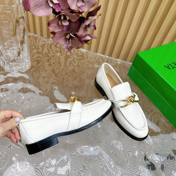 BV Astaire Loafer White Lambskin Ghw 925635