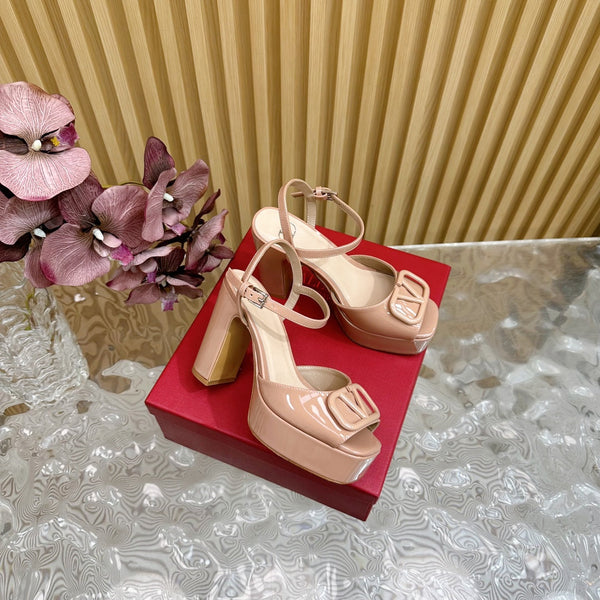 VT High Heels Sandals 110mm Nude Calfskin 286480