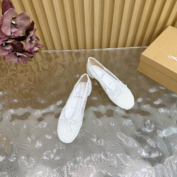 CL 25 Mary Jane Pumps White Mesh 317851