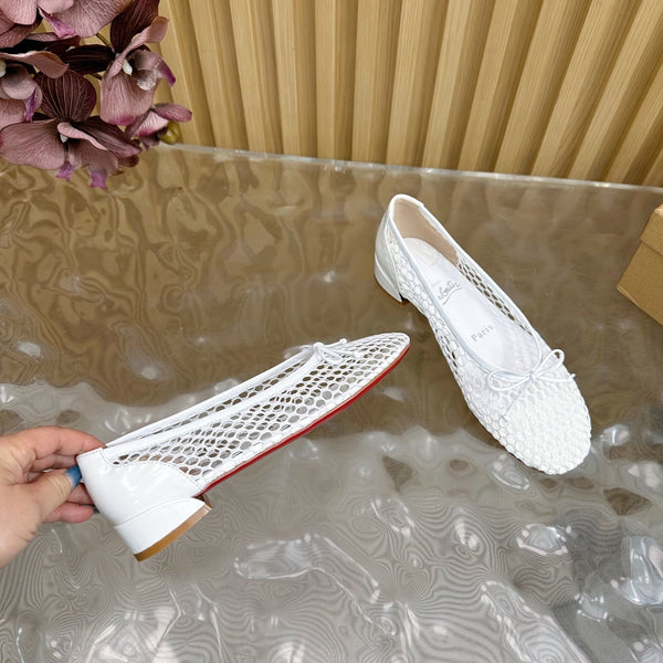 CL 25 Mary Jane Pumps White Mesh 317851