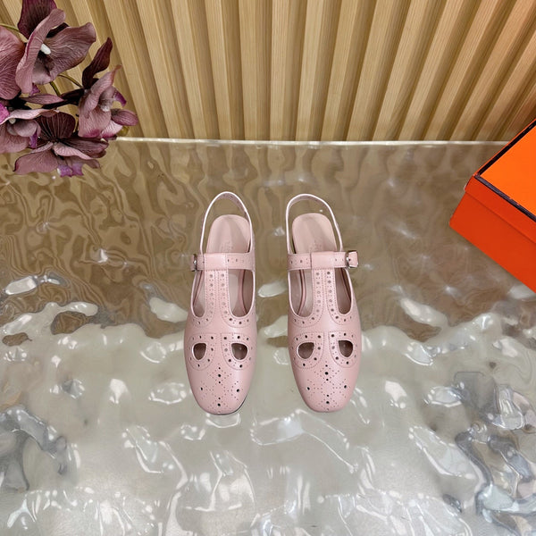 HM 25 Kim Slingback Pink Lambskin 352955