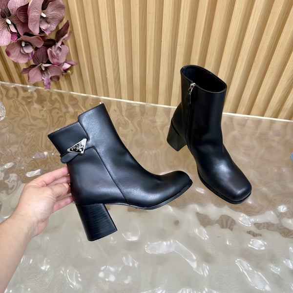 Prada 25 Boot Black Cowhide 498226