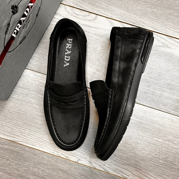 PRA LOAFER IN BLACK SUEDE CALFSKIN